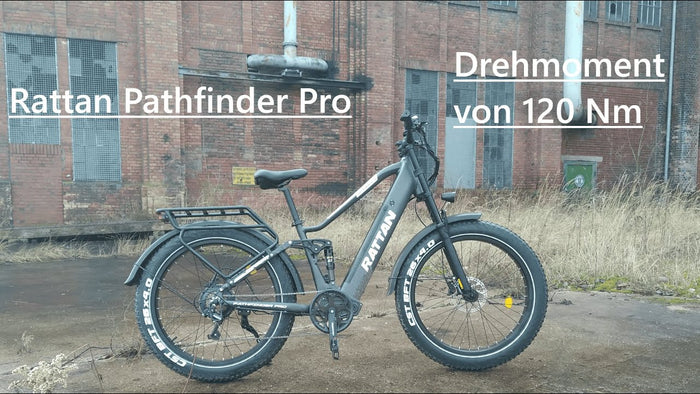 Rattan Pathfinder Pro Mountain Ebike 18AH Battery 26